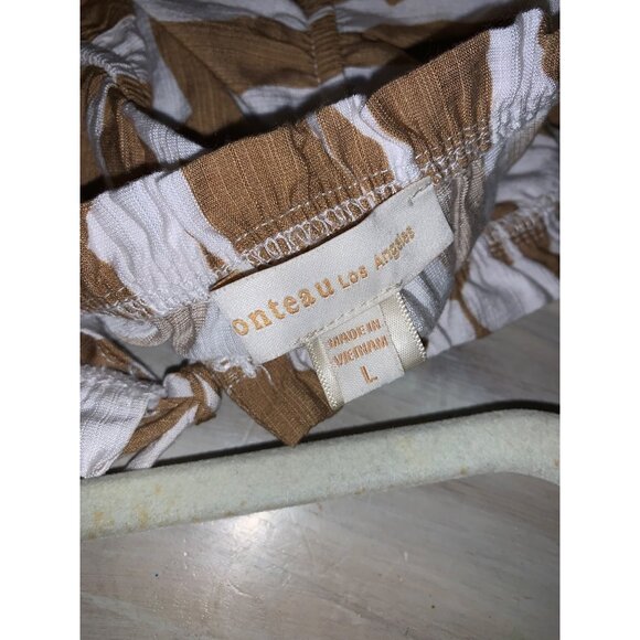 Stylish Brown and White Maxi Dress - Picture 3 of 4